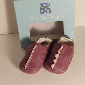 Kids KicKee Pants Leather Dinosaur Soft Sole Size 6-12 Months Shoes New